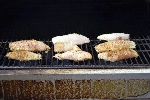Lionfish on the grill
